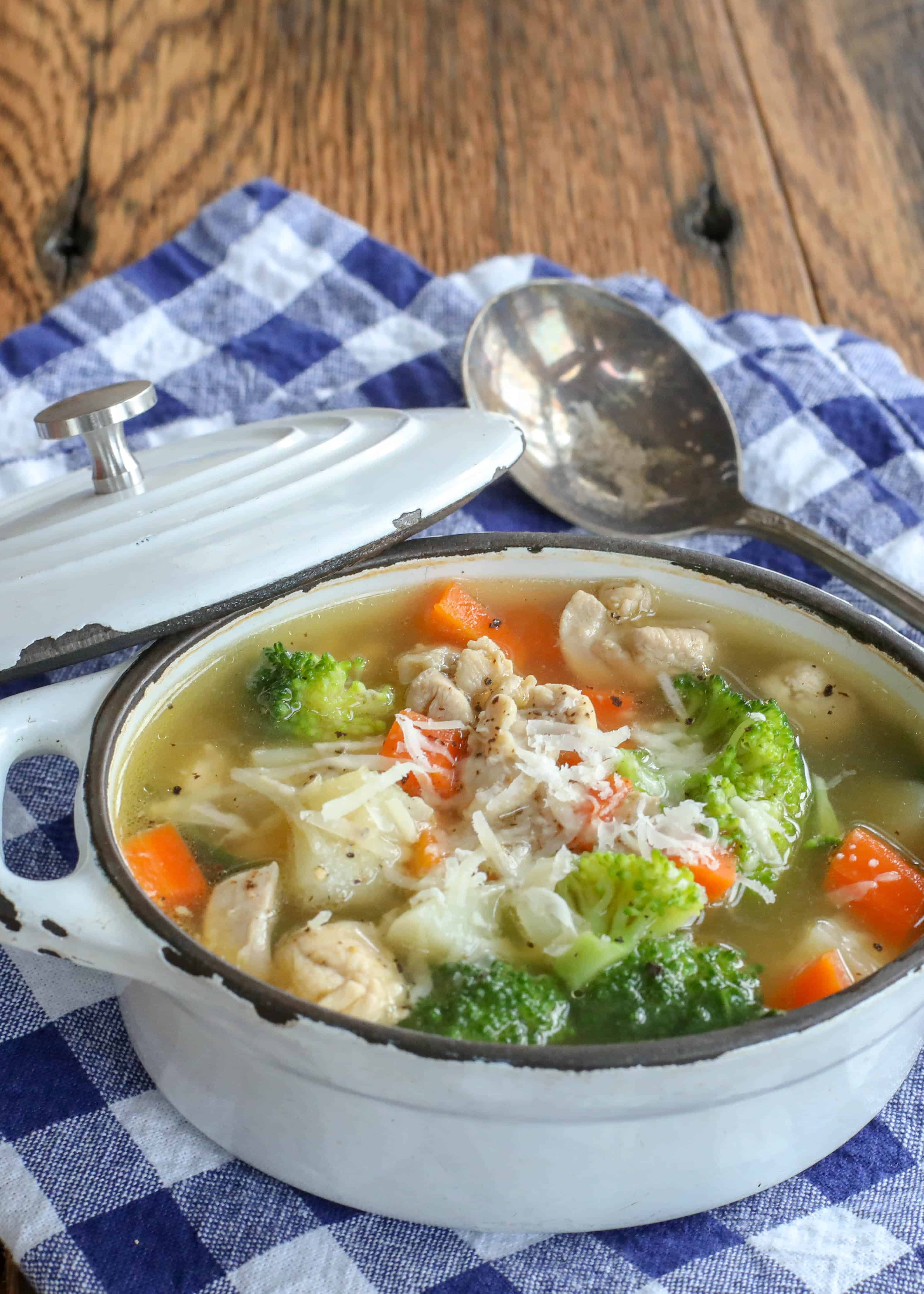 Chicken Vegetable Soup with Red Potatoes