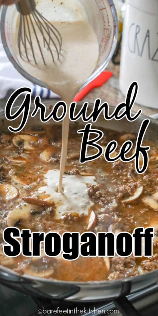 Creamy Ground Beef Stroganoff is a winner!