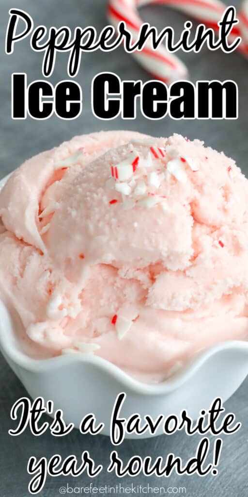 Peppermint ice cream is popular all year round!
