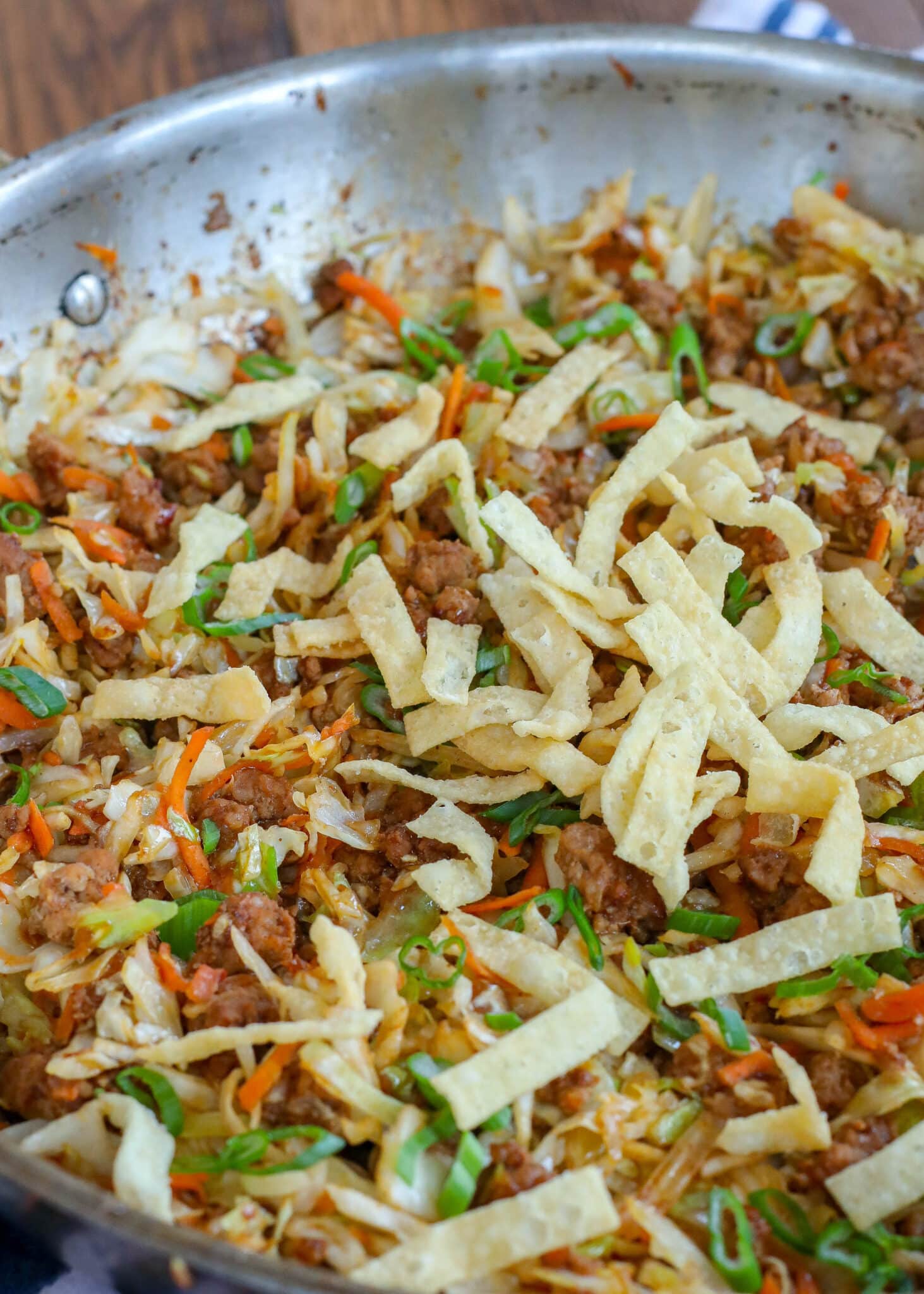 Egg Roll Stir Fry - Barefeet in the Kitchen