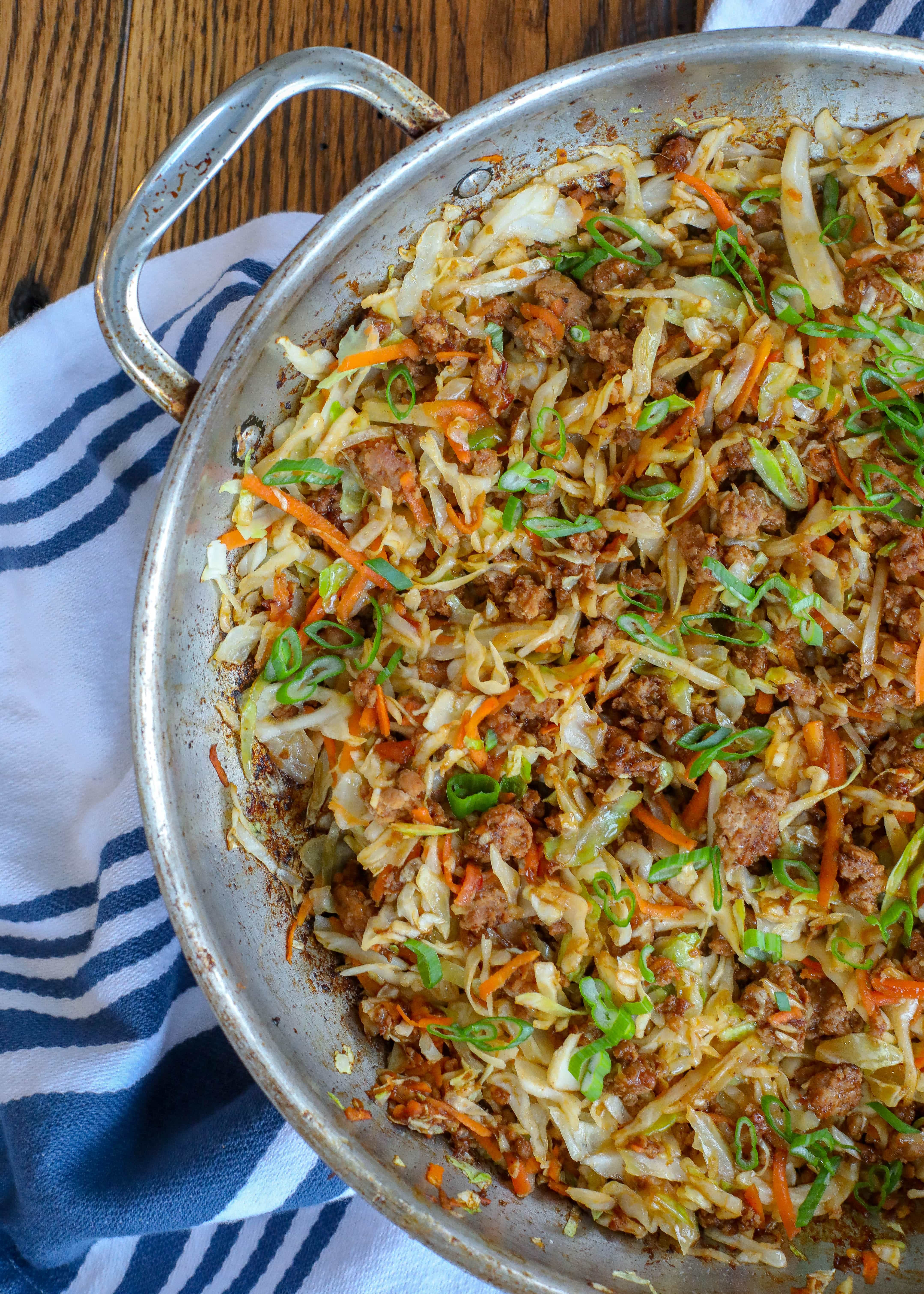 Egg Roll Skillet | Barefeet in the Kitchen