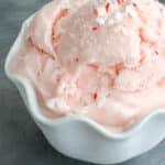 Homemade Peppermint Ice Cream is a candy cane dream!