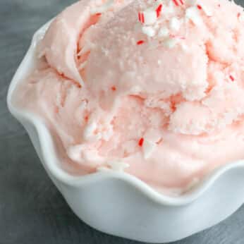 Homemade Peppermint Ice Cream is a candy cane dream!