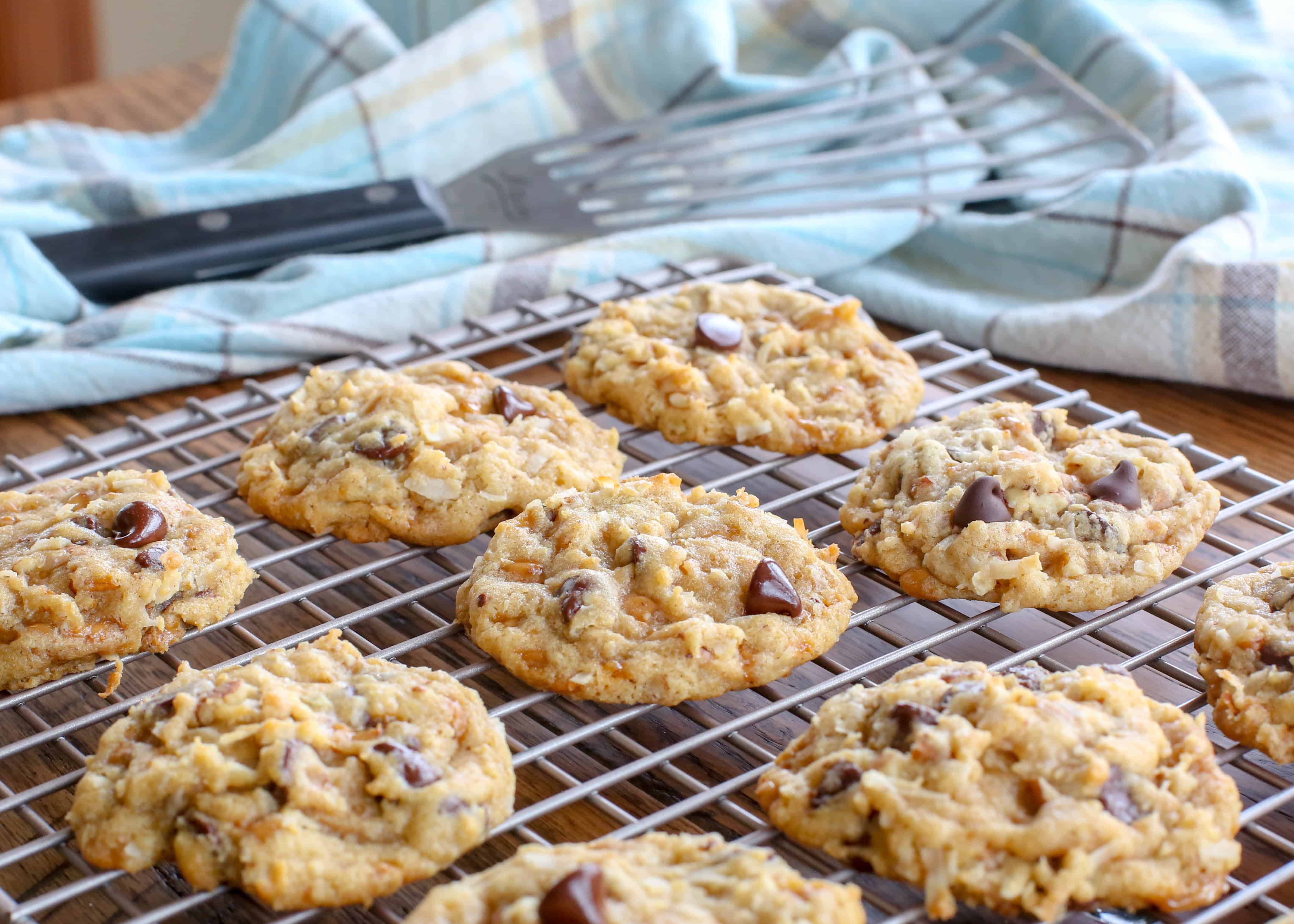 Toffee Coconut Pecan Chocolate Chip Cookies Barefeet in the Kitchen