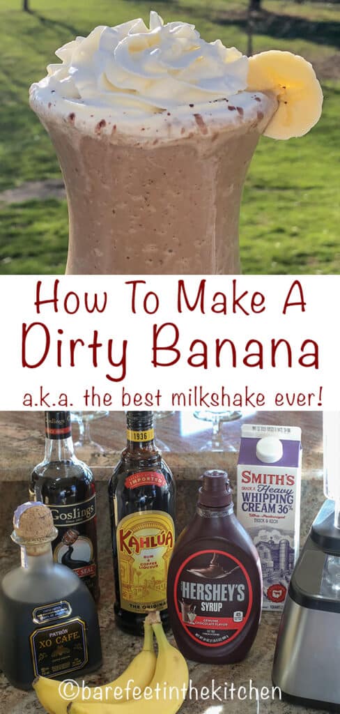 Blend up a Dirty Banana tonight and discover your new favorite milkshake! (classic and non-alcoholic recipes included)