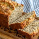 Coconut and Pecans fill this Banana Bread - it's irresistible!