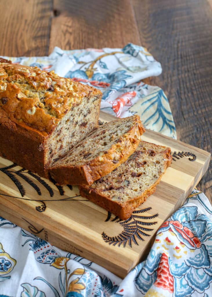 This Chocolate Chip Banana Bread is even better the day after you make it!