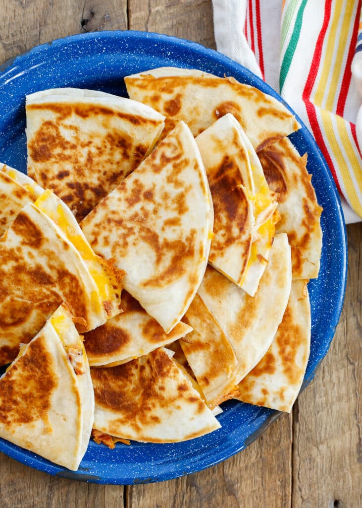 Buttery, cheesy, perfectly crisp quesadillas are a favorite last minute dinner! 