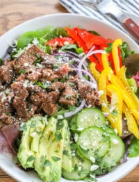 Southwest Steak Salad with Chipotle Dressing