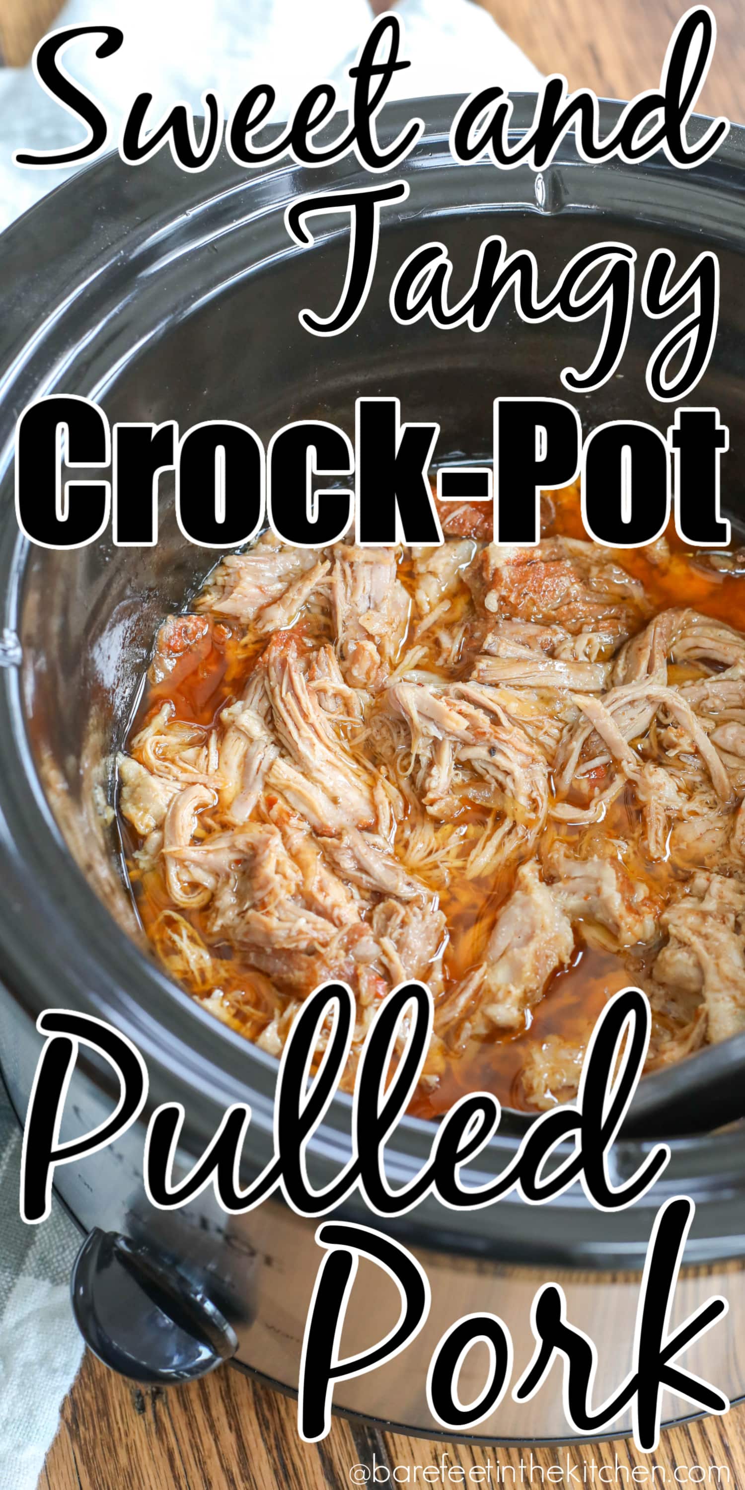 Sweet and Tangy Pulled Pork - Barefeet in the Kitchen