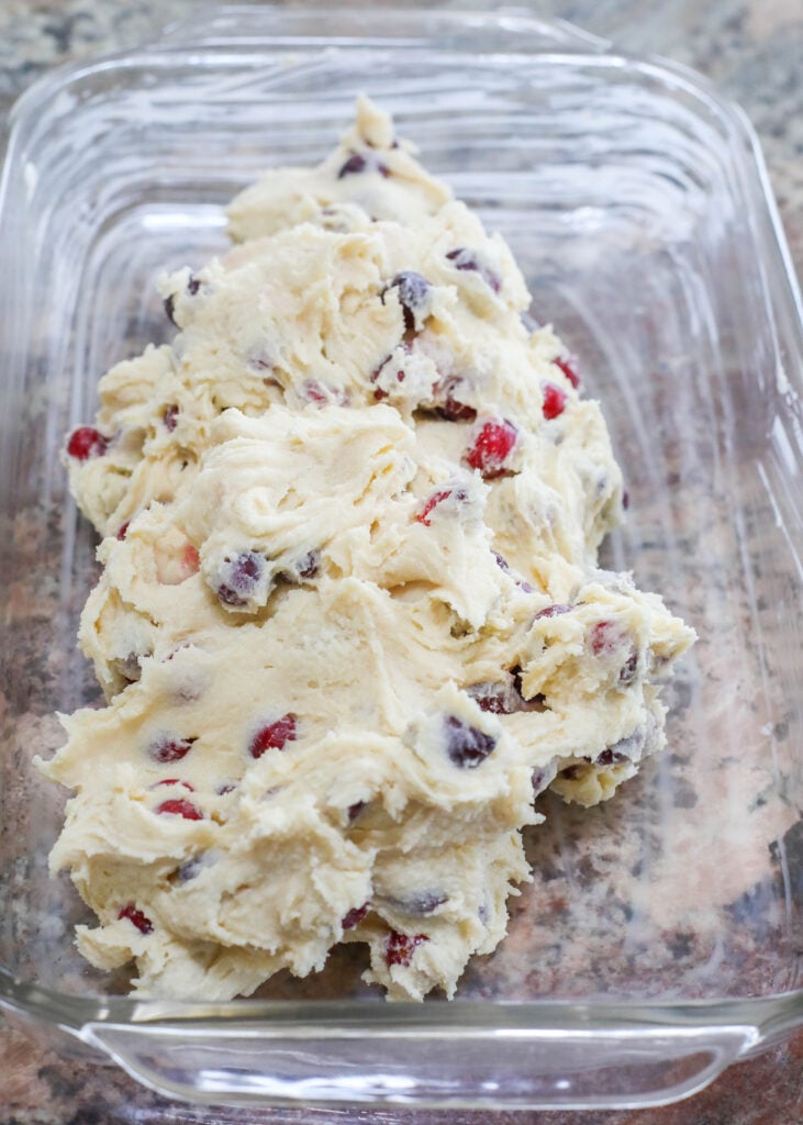 Cranberry Cake "batter" should be super thick!