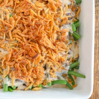 Toss the cans and make green bean casserole without the soup!