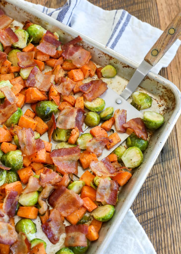 Roasted Vegetables with Bacon
