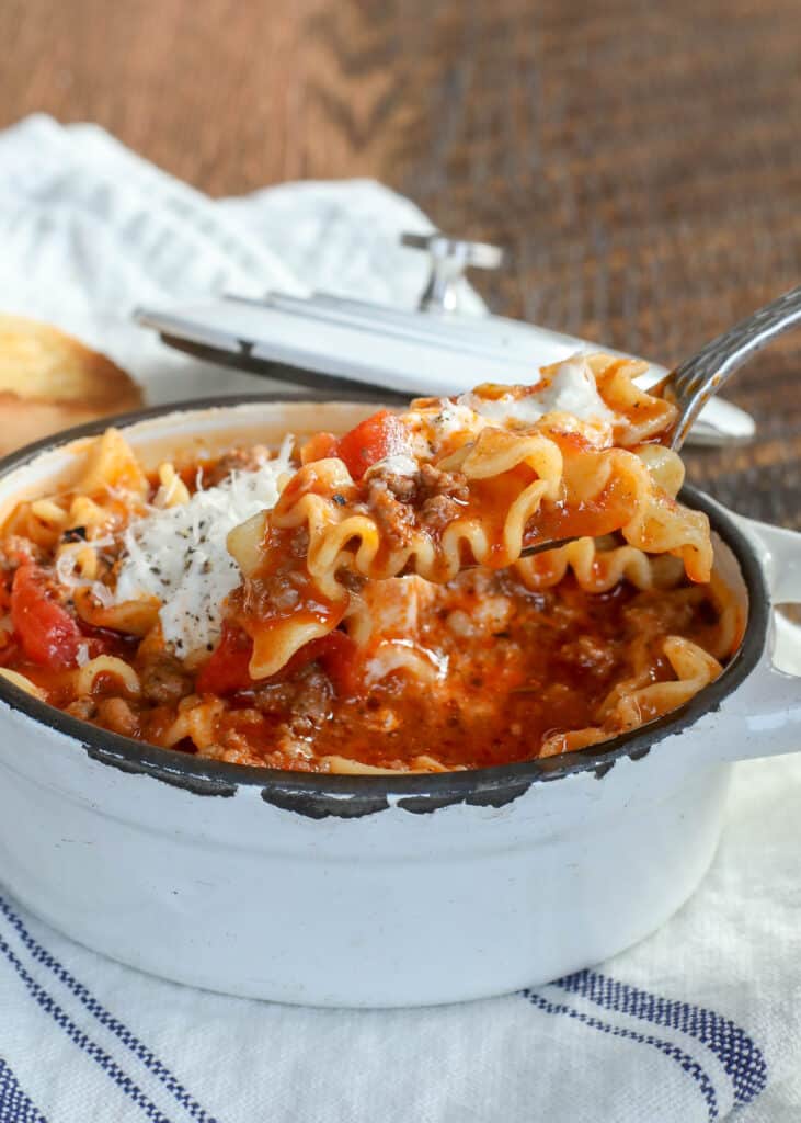 I love everything about this awesome Lasagna Soup recipe! get the recipe at barefeetinthekitchen.com