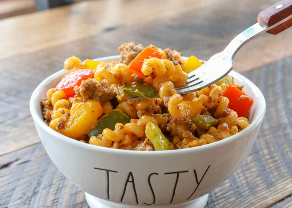 Cajun Pasta with Sausage and Bell Peppers