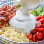 BLT Pasta Salad with a smoky bacon dressing is irresistible