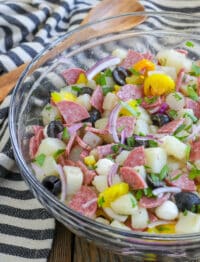 Antipasti Potato Salad is a mayo-free option for summer barbecues