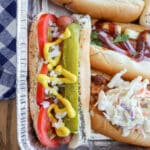 DIY Hot Dog Bar - with four different delicious combinations