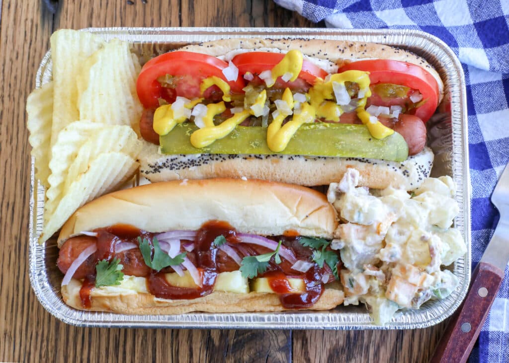 Build Your Own Hot Dog Bar