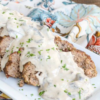 Meatloaf with Stroganoff Sauce