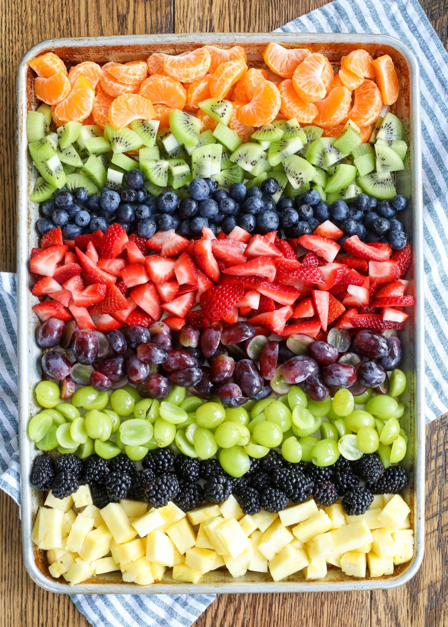 Rainbow Fruit Salad - Barefeet in the Kitchen