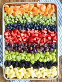 A colorful rainbow of fruits adds up to a whole lot of deliciousness!