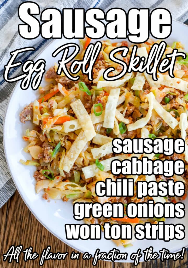 Sausage Egg Roll Skillet ingredients