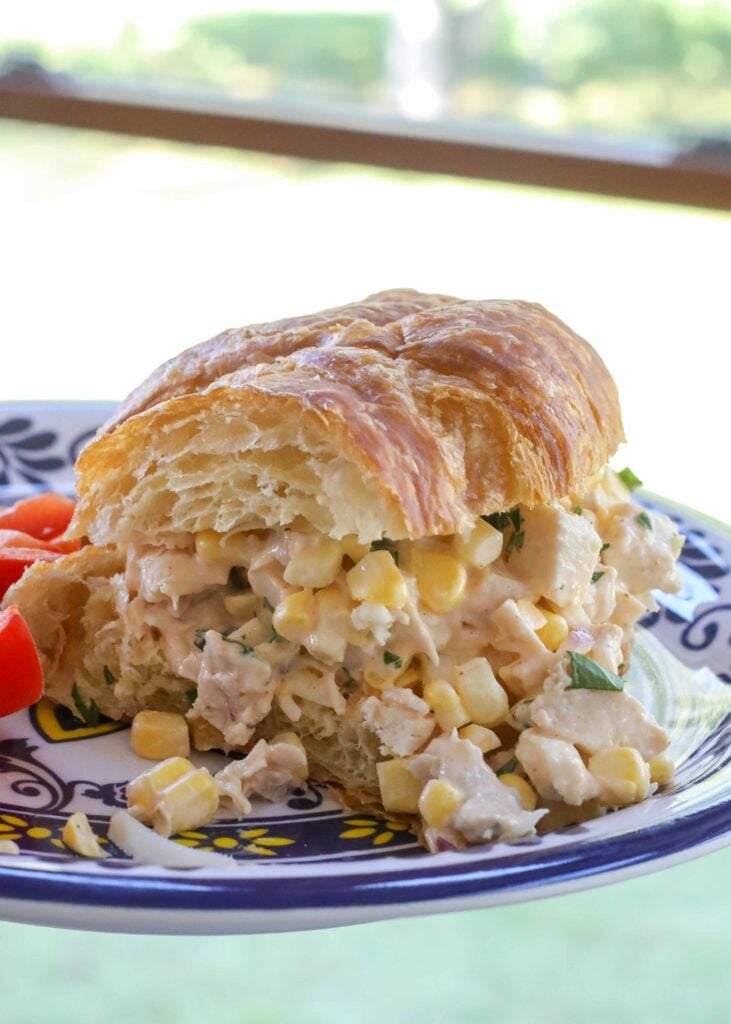 This street corn chicken salad is a huge favorite in our house!