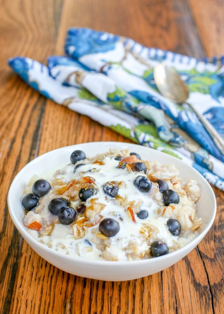 Blueberries and Cream Oatmeal