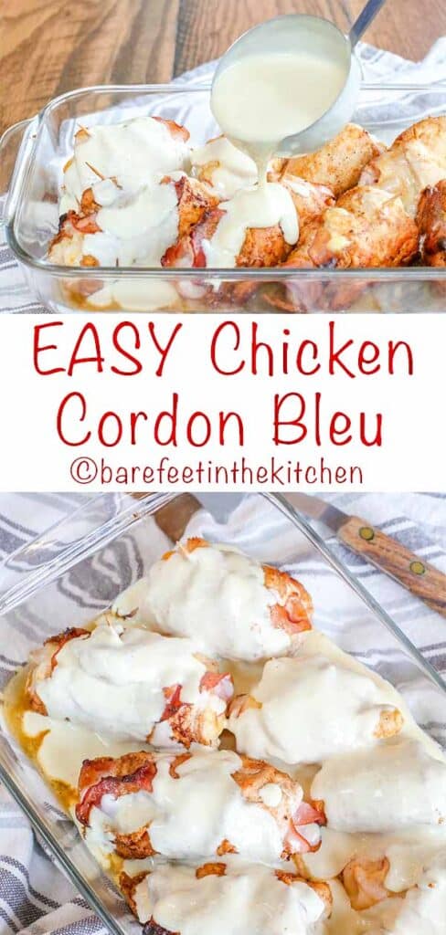 Chicken Cordon Bleu with the best ever sauce!