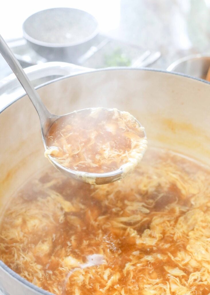 Egg drop soup is a favorite among children and adults alike