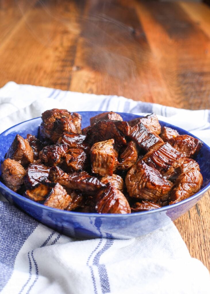 Steak Bites in an Asian marinade are irresistible.