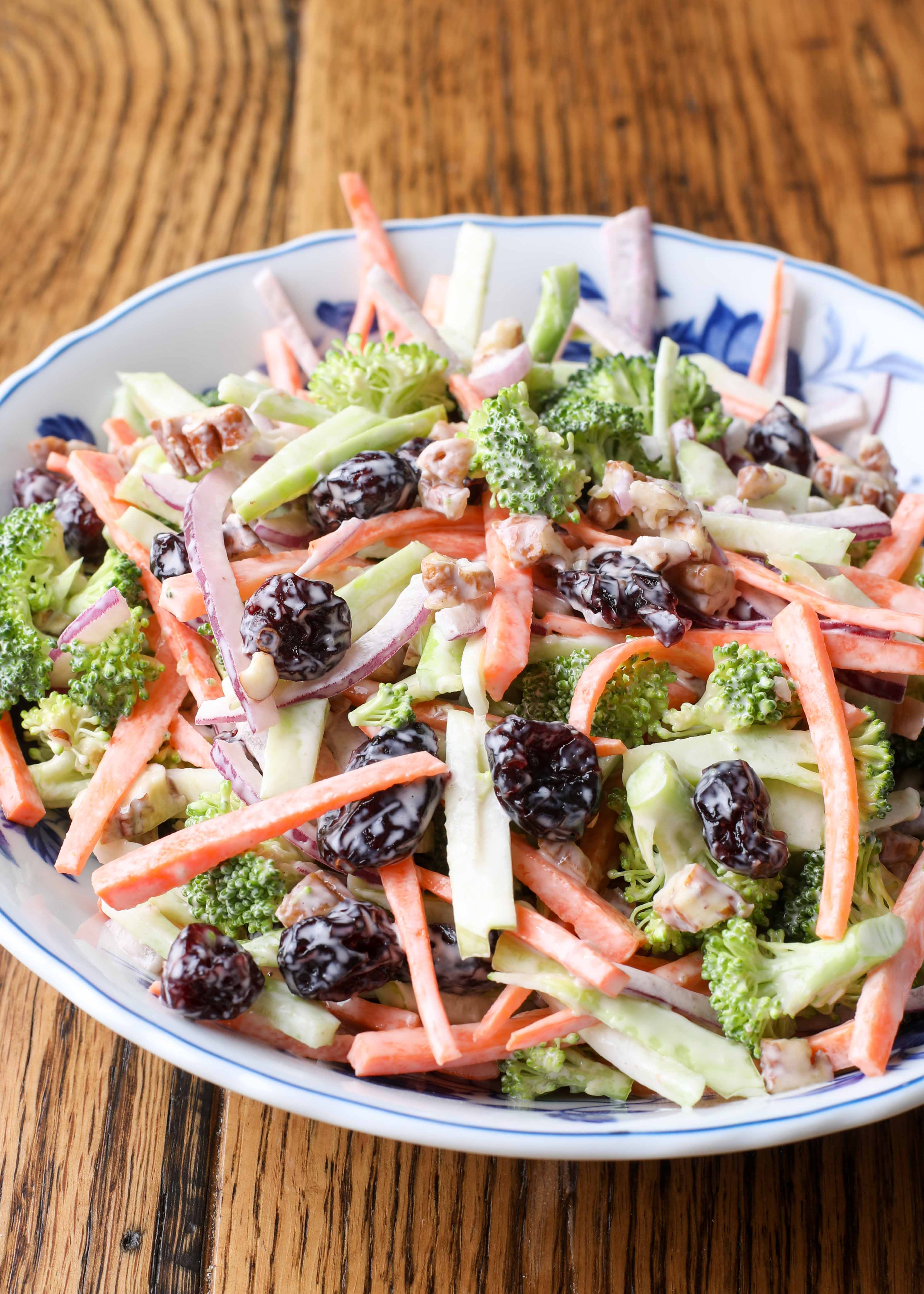 Broccoli Slaw With Miso-Ginger Dressing Recipe | Epicurious