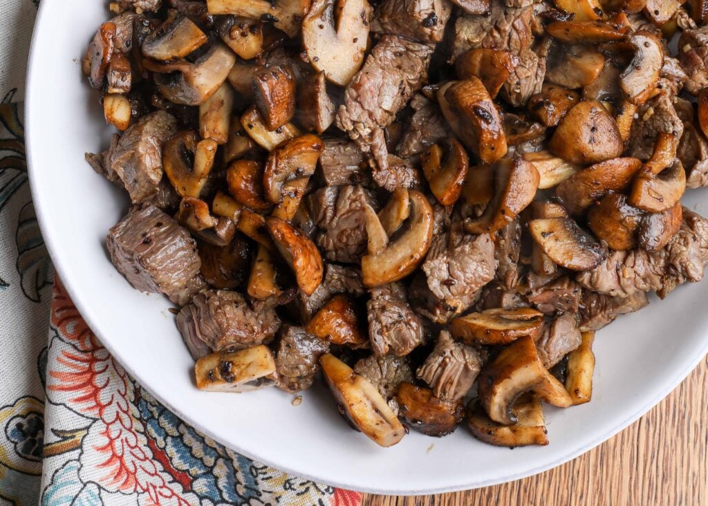 Steak Bites with Mushrooms