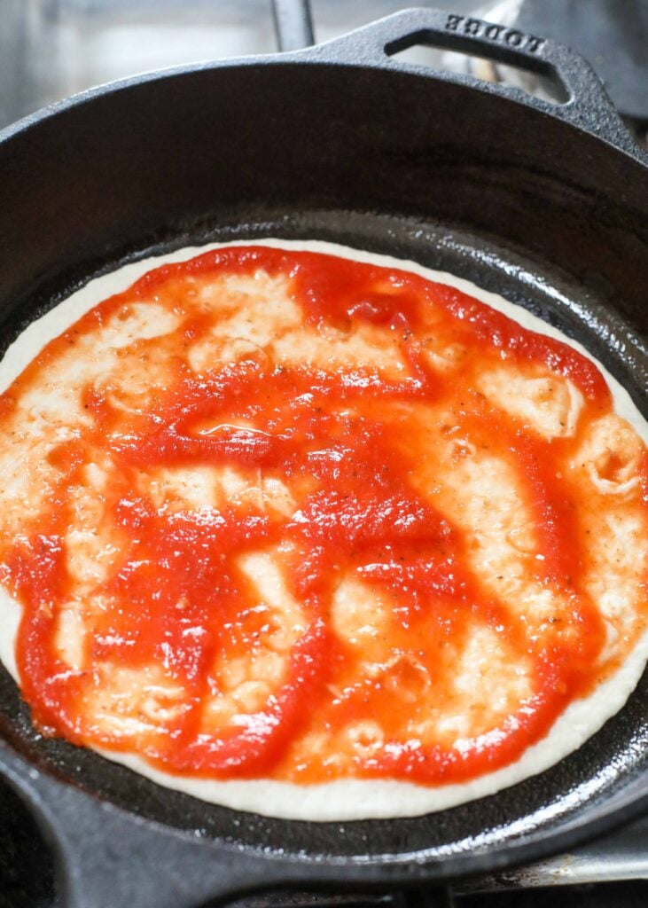 How to Make Cast Iron Tortilla Pizzas