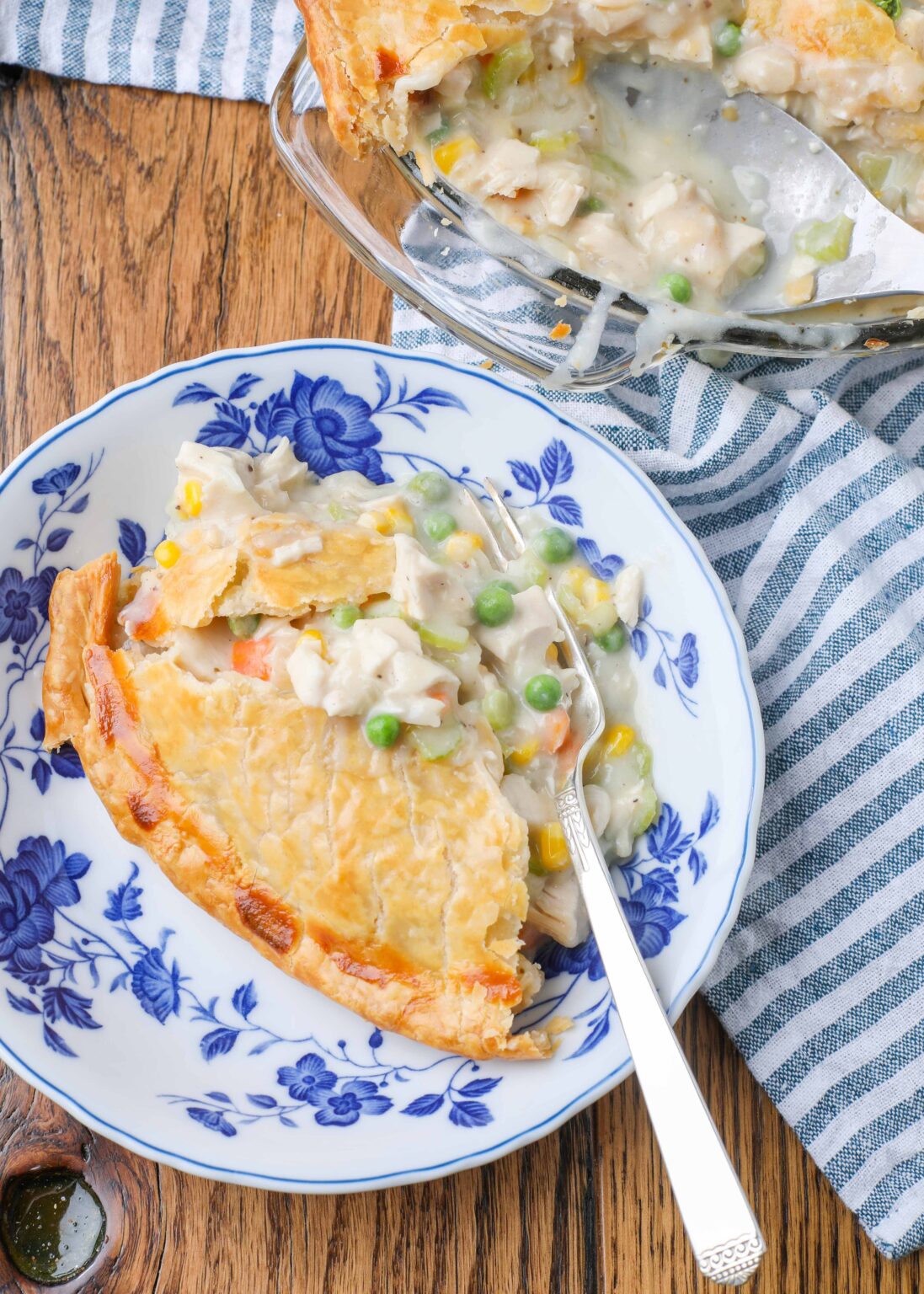 Leftover Turkey Pot Pie - Barefeet in the Kitchen