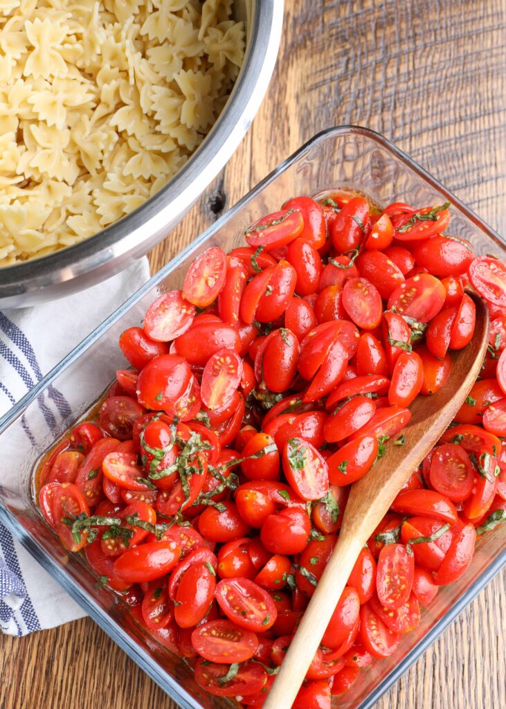 Marinierte Tomaten für Pasta