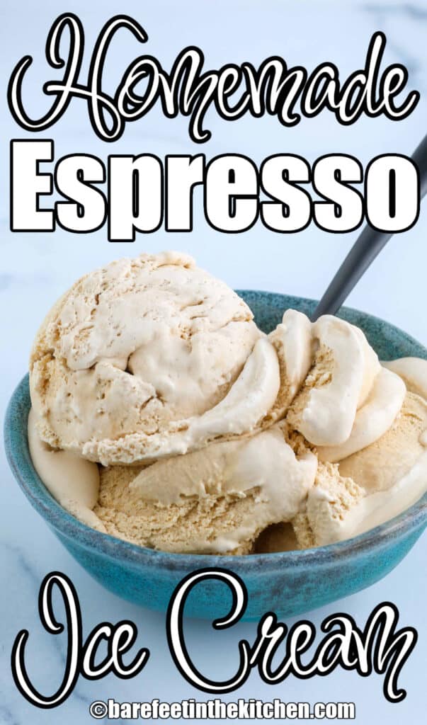Helado de espresso casero