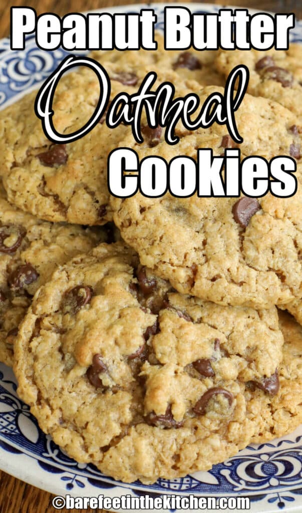 Oatmeal Cookies with Peanut Butter and Chocolate Chips