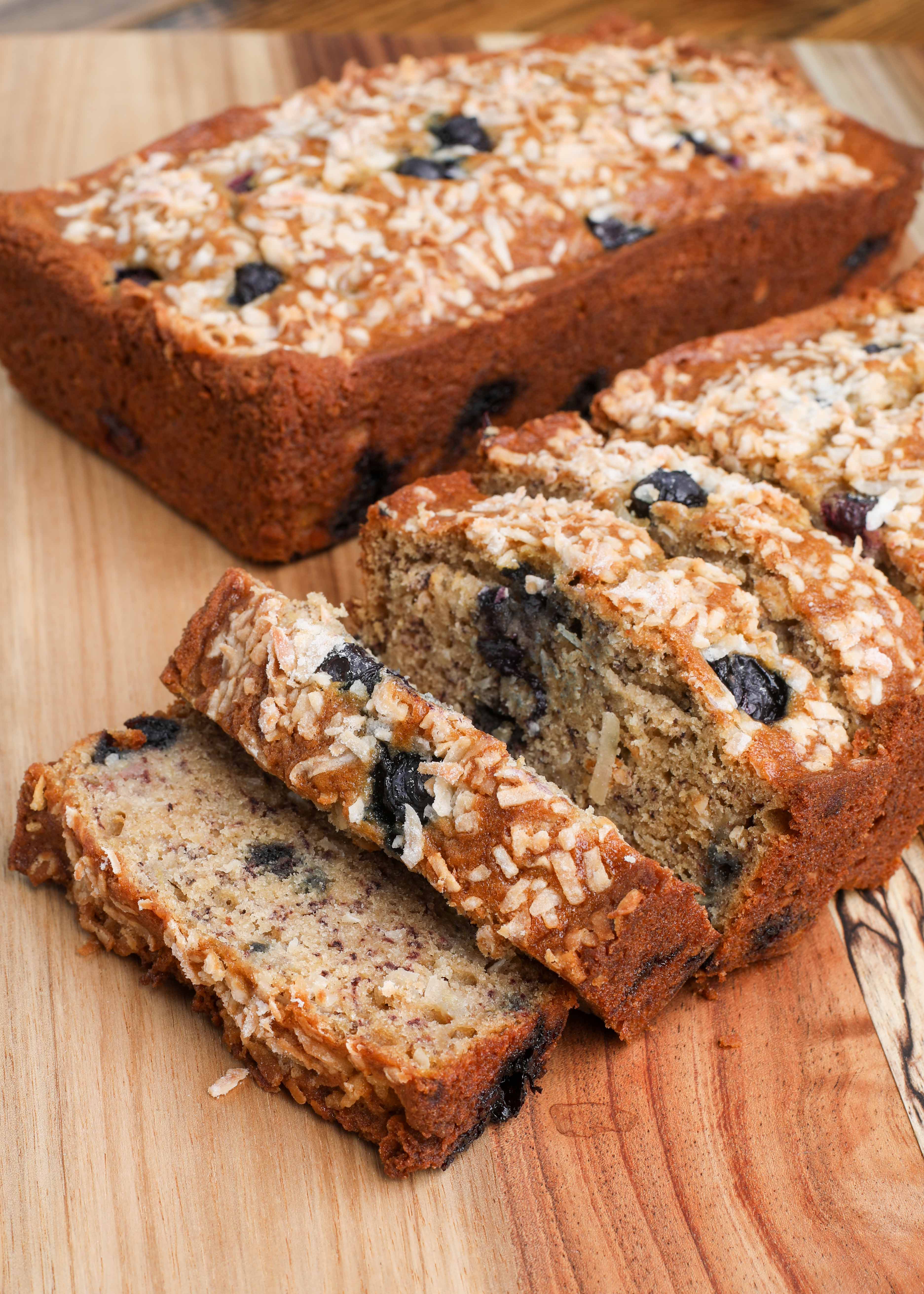 Blueberry Coconut Banana Bread