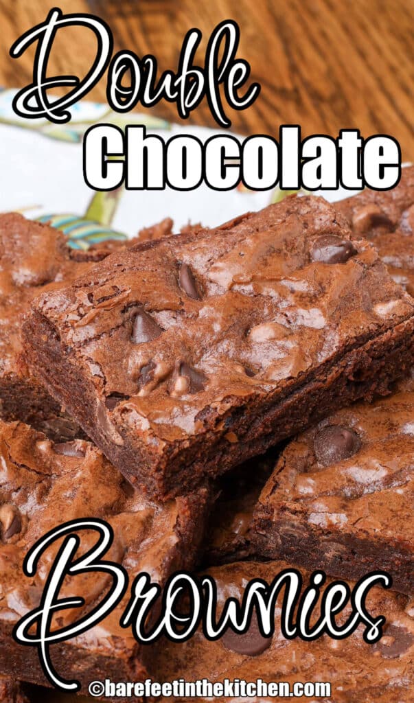 Brownies de chocolate doble