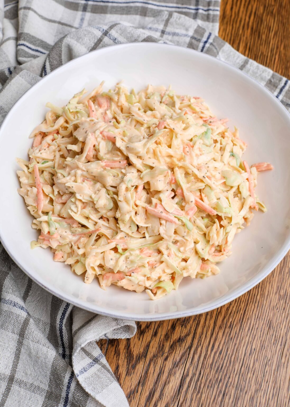 Sweet and Spicy Coleslaw - Barefeet in the Kitchen