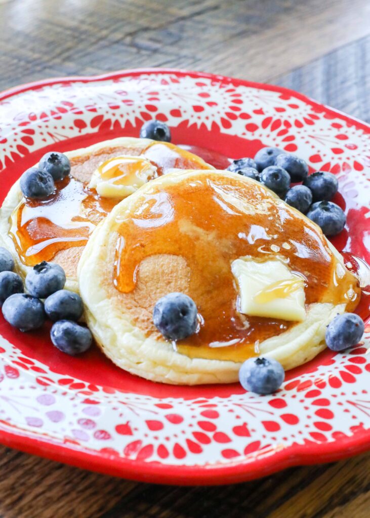 Protein Pancakes are easily made with a scoop of cottage cheese!