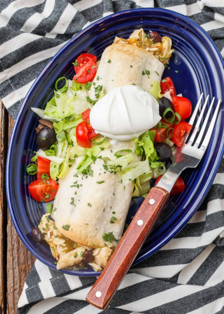 Green Chile Chicken Burritos Barefeet in the Kitchen
