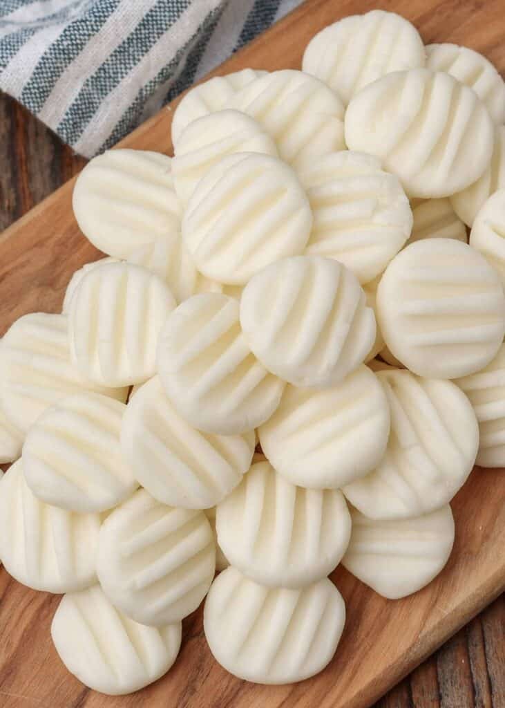 cream cheese mints on board