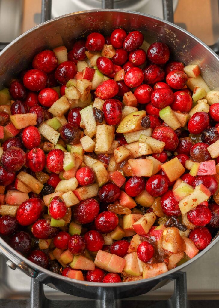 Ingredients for cranberry chutney