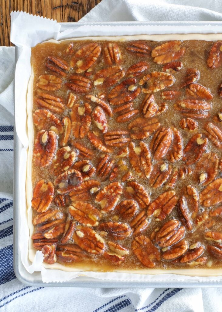 Pecan Pie - ready for the oven