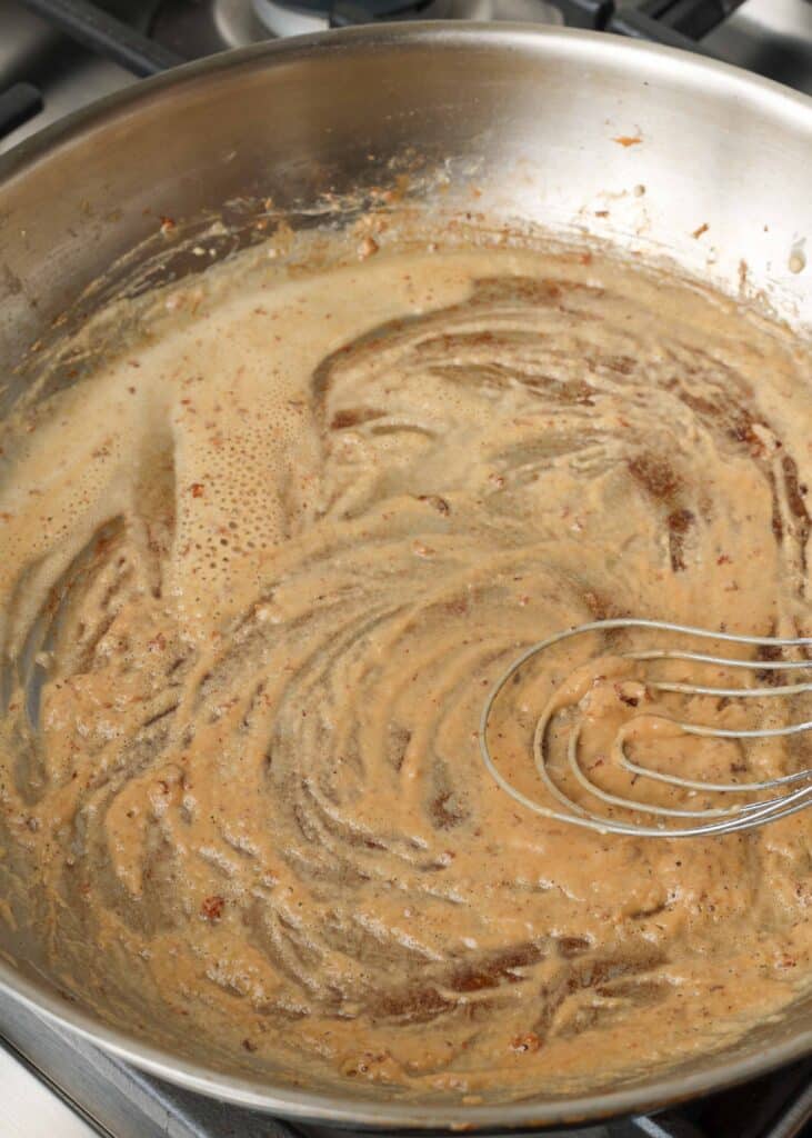 Roux for creamy chicken noodles