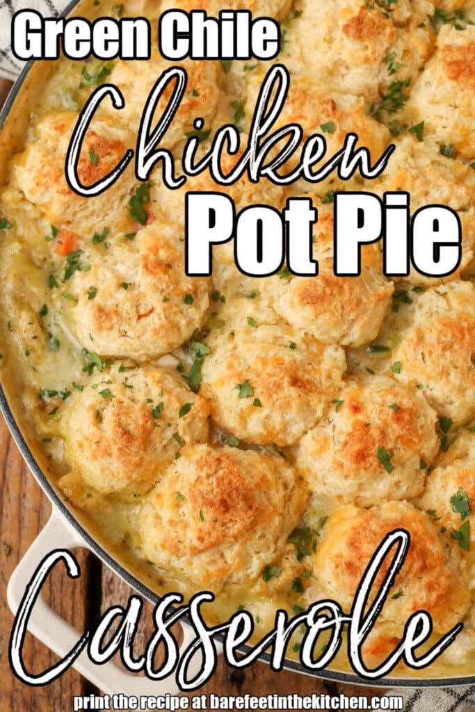 chicken pot pie with green chile