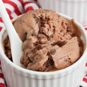 ice cream with Nutella chunks